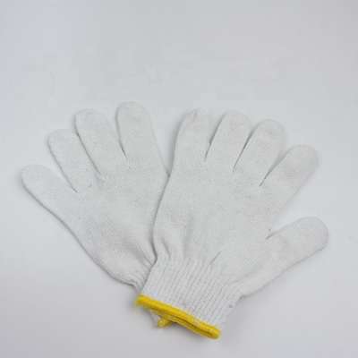 2020 hot selling White Cotton Gloves Military Parade Gloves cotton knitted safety glove for workers