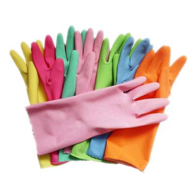 Flocklined household kichen long sleeve bulk latex gloves