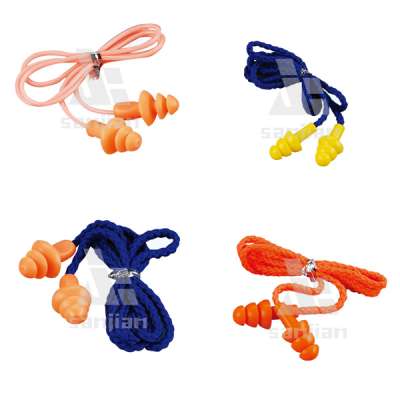 Noise protection filter earplugs with wire