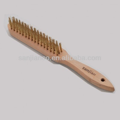 2014 the newest style SJIE3016-1 brass coated wire brush