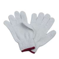 Hot selling high quality cotton inspection gloves white cotton glove for work