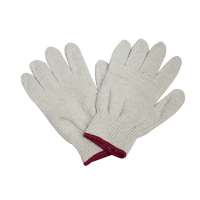 Hot selling fire retardant white cotton glove cotton knitted safety glove for workers 6116920000