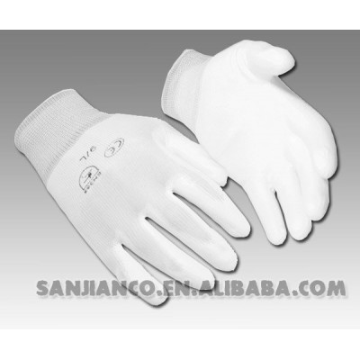 PU Coated Glove With Nylon Lining polyurethane anti static safety glove